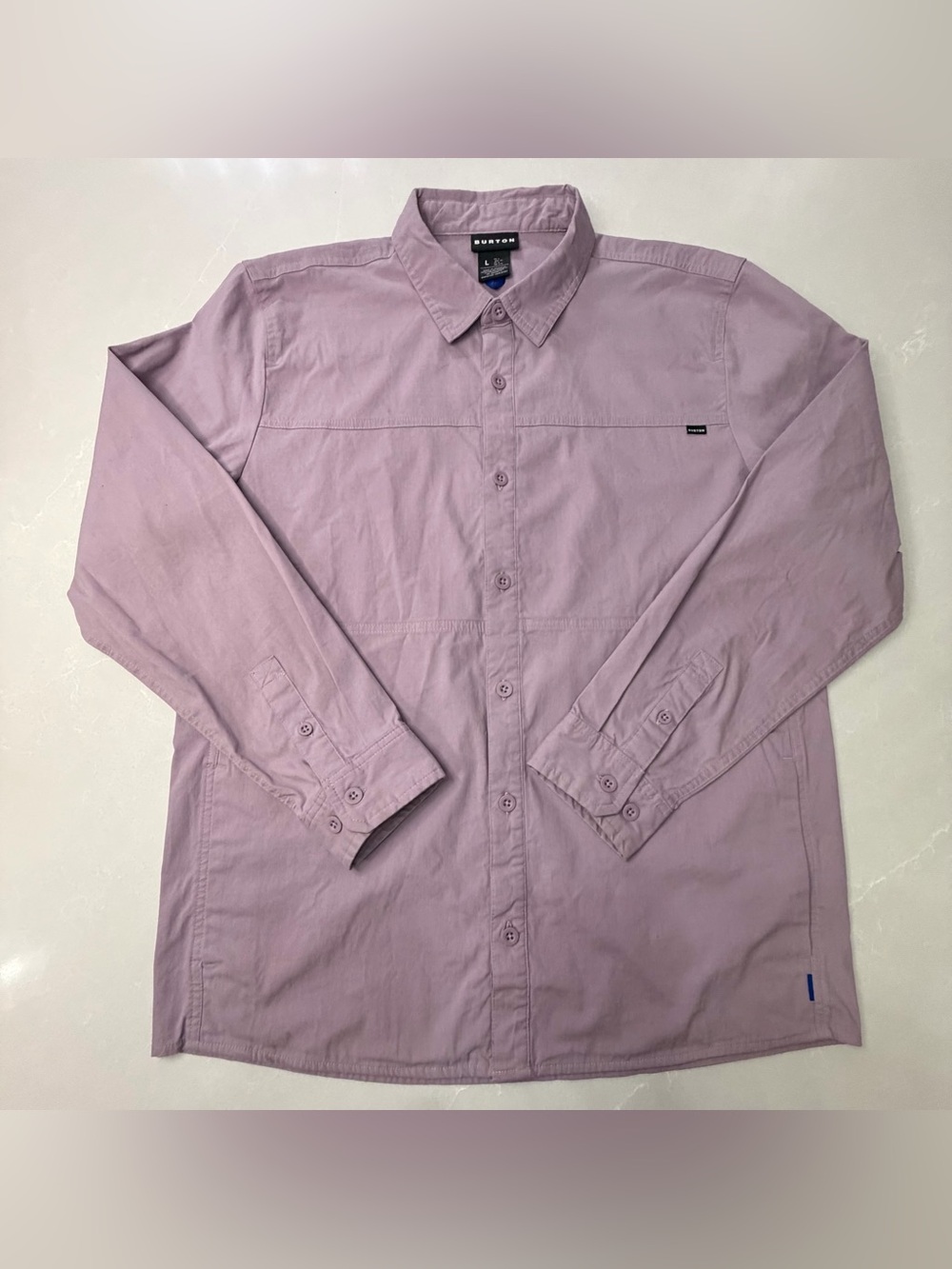 Burton Mens Work Stretch Overshirt Jacket Size Large Elderberry Purple